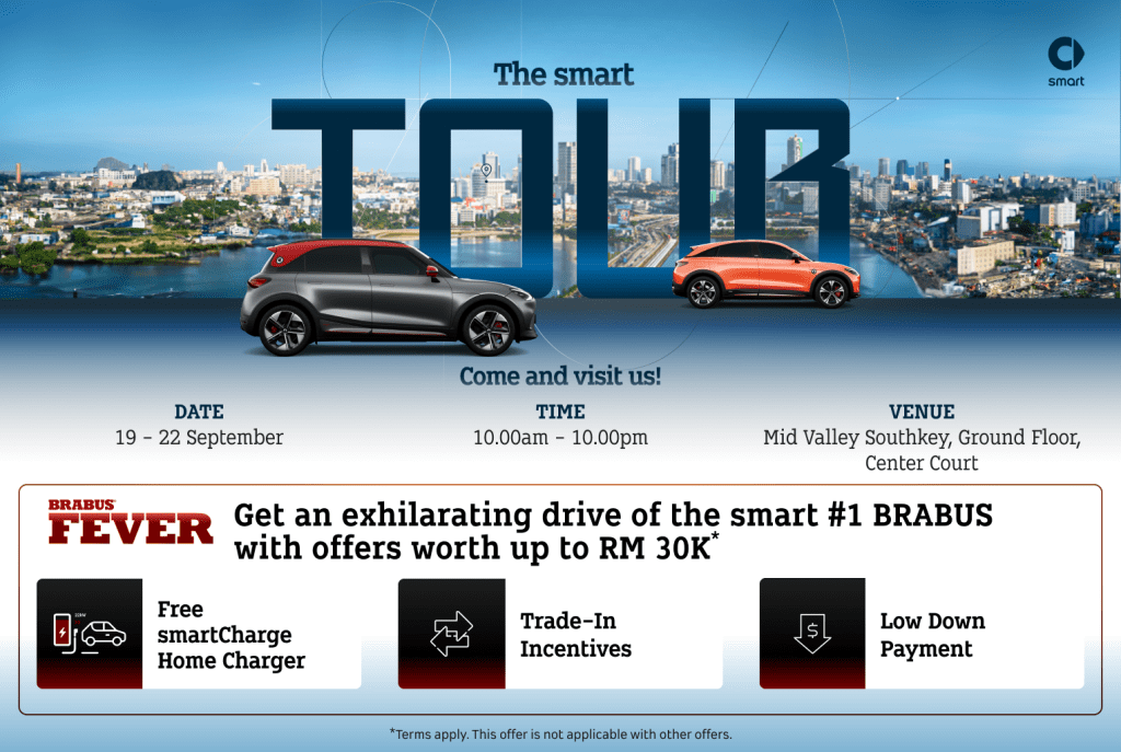 Alami Pengalaman Pemanduan Elektrik di Jelajah smart Tour Johor&nbsp;Bahru.